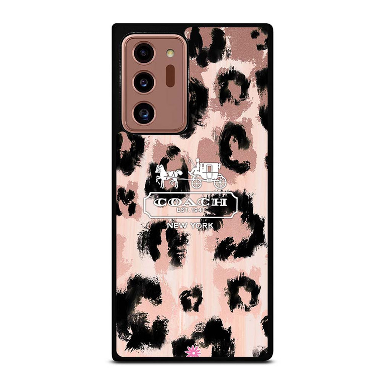 COACH NEW YORK LEOPARD SKIN Samsung Galaxy Note 20 Ultra Case Cover