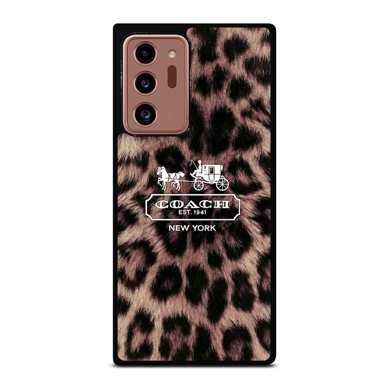 COACH NEW YORK LEOPARD Samsung Galaxy Note 20 Ultra Case Cover