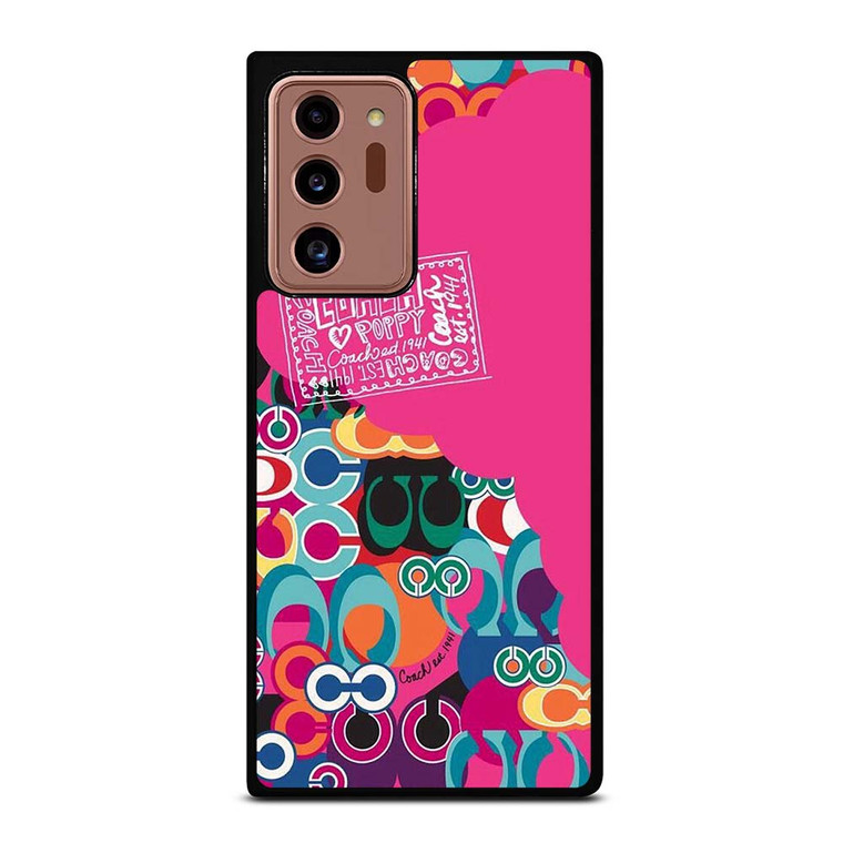 COACH NEW YORK POPPY COLOR FULL Samsung Galaxy Note 20 Ultra Case Cover