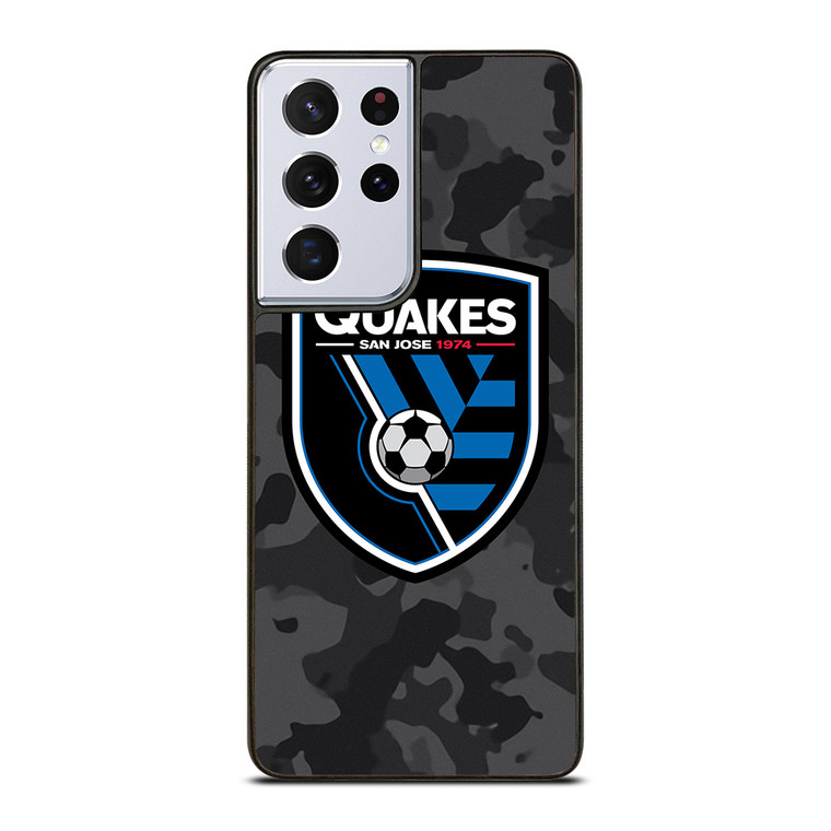 SAN JOSE EARTHQUAKES MLS BLACK CAMO Samsung Galaxy S21 Ultra Case Cover