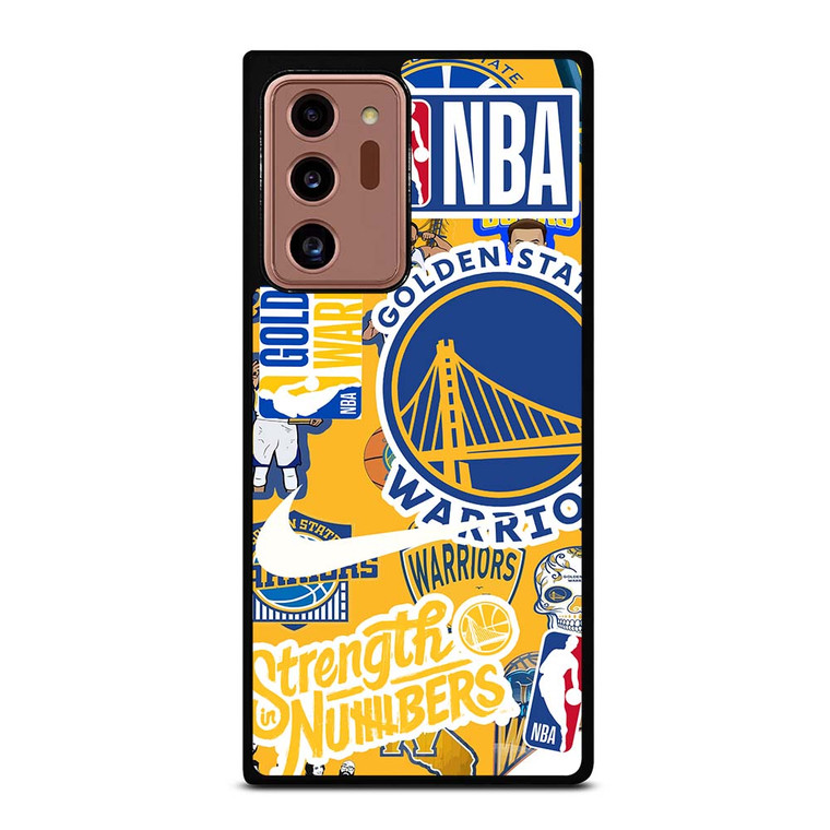 GOLDEN STATE WARRIORS NBA STICKER BOMB Samsung Galaxy Note 20 Ultra Case Cover