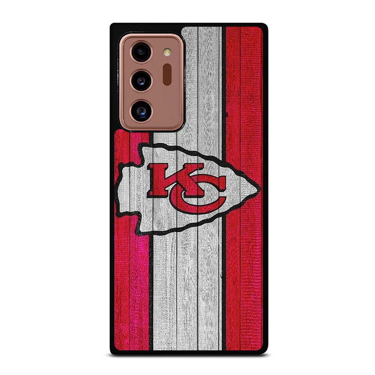 KANSAS CITY CHIEFS WOODEN LOGO Samsung Galaxy Note 20 Ultra Case Cover