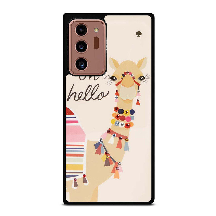 KATE SPADE CAMEL OH HELLO Samsung Galaxy Note 20 Ultra Case Cover
