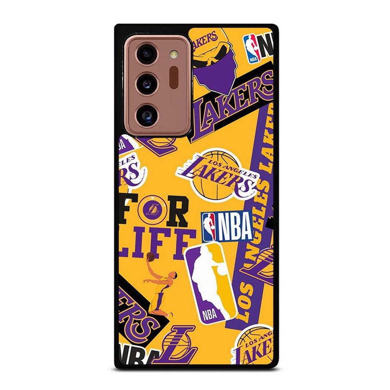 LA LOS ANGELES LAKERS STICKER BOMB Samsung Galaxy Note 20 Ultra Case Cover