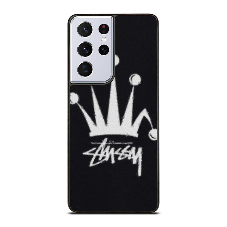 STUSSY FUZZY REGAL CROWN Samsung Galaxy S21 Ultra Case Cover