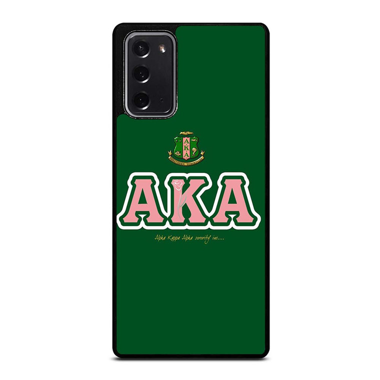AKA PINK AND GREEN SIMPLE LOGO Samsung Galaxy Note 20 Case Cover