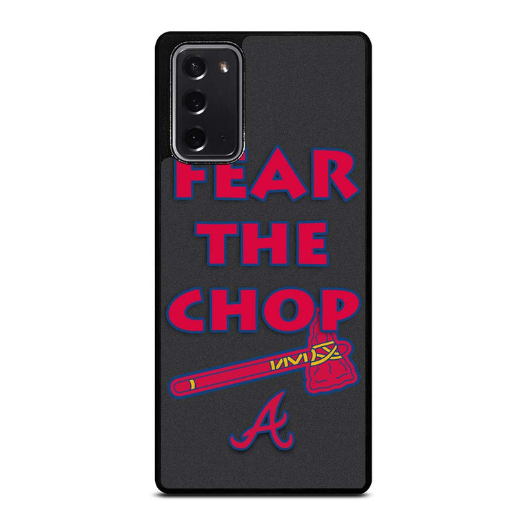 ATLANTA BRAVES FEAR THE CHOP SLOGAN Samsung Galaxy Note 20 Case Cover ATLANTA BRAVES FEAR THE CHOP SLOGAN Samsung Galaxy Note 20 Case Cover