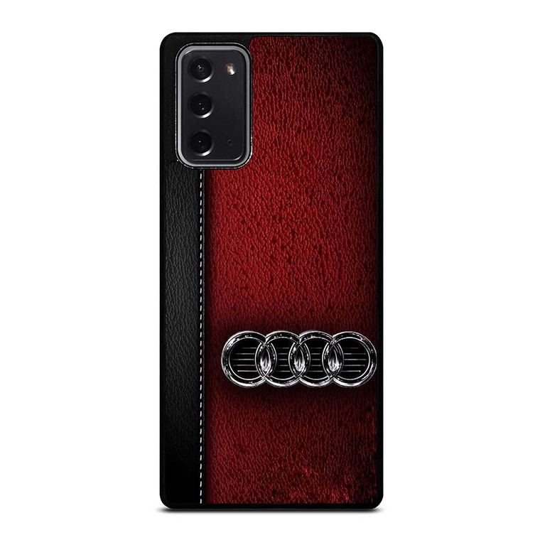 AUDI CAR RED LEATHER Samsung Galaxy Note 20 Case Cover
