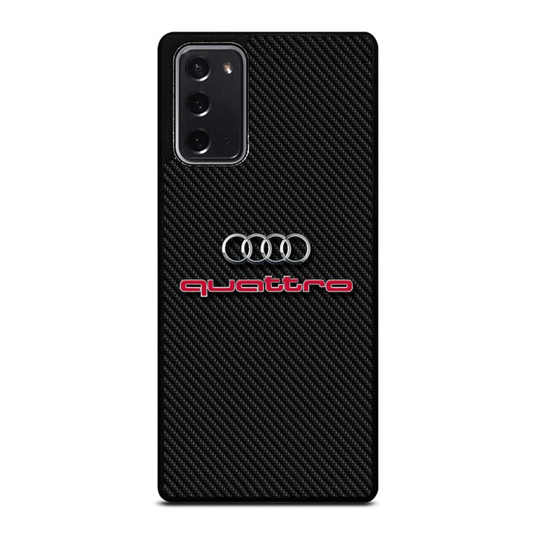 AUDI QUATTRO CARBON LOGO Samsung Galaxy Note 20 Case Cover