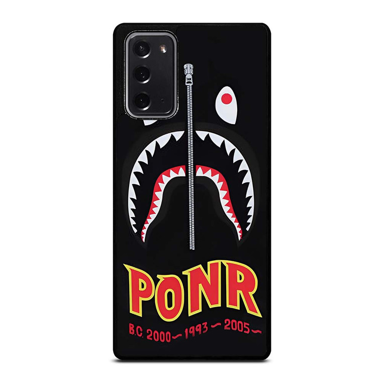 BAPE BATHING APE X PONR Samsung Galaxy Note 20 Case Cover BAPE BATHING APE X PONR Samsung Galaxy Note 20 Case Cover