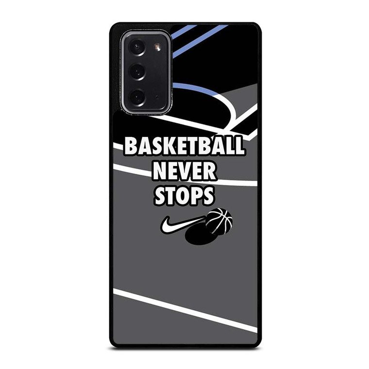 BASKETBALL NEVER STOPS NIKE LOGO Samsung Galaxy Note 20 Case Cover BASKETBALL NEVER STOPS NIKE LOGO Samsung Galaxy Note 20 Case Cover