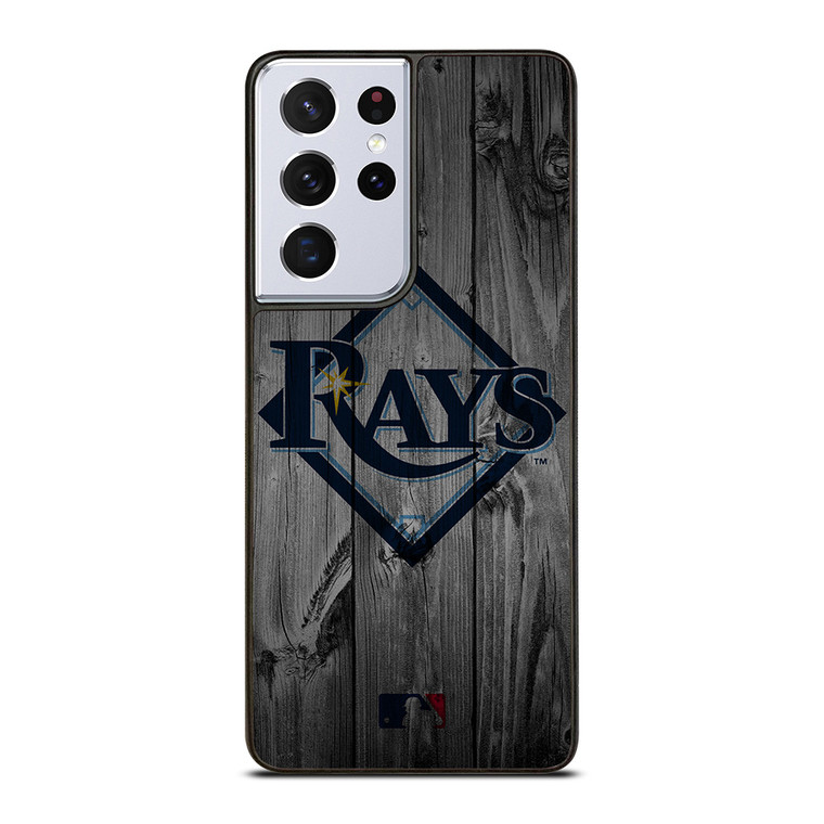 TAMPA BAY RAYS BASEBALL MLB WOOD LOGO Samsung Galaxy S21 Ultra Case Cover