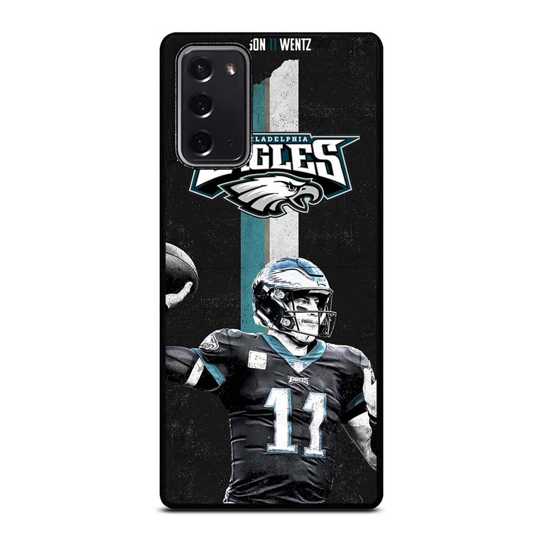 CARSON 11 WENTZ PHILADELPHIA EAGLES Samsung Galaxy Note 20 Case Cover CARSON 11 WENTZ PHILADELPHIA EAGLES Samsung Galaxy Note 20 Case Cover