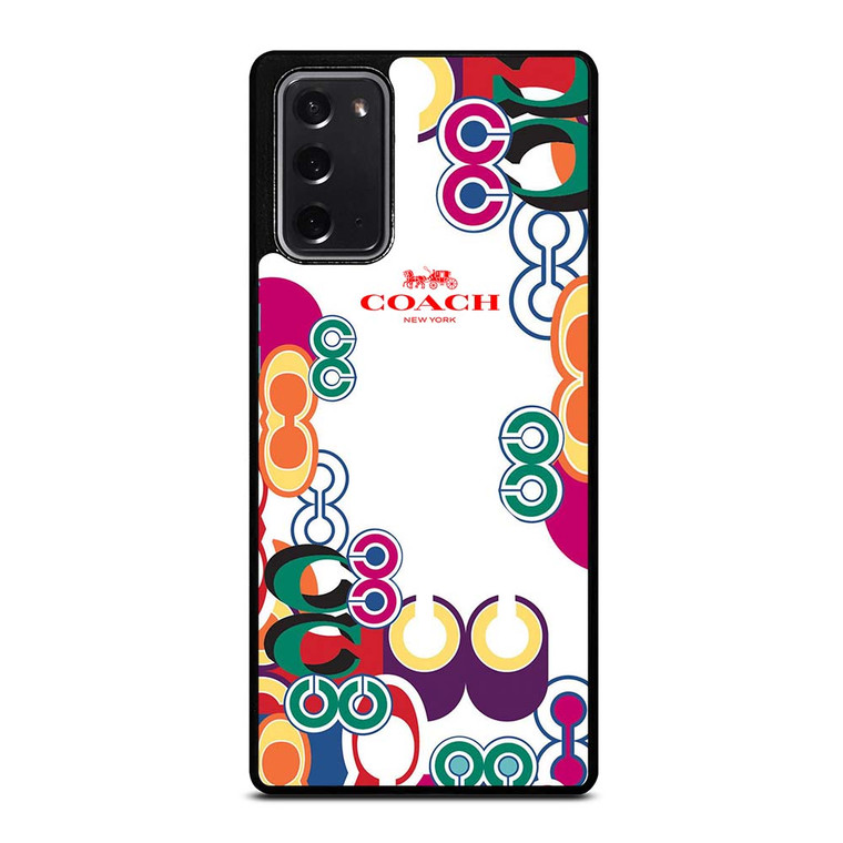 COACH NEW YORK COLOR Samsung Galaxy Note 20 Case Cover COACH NEW YORK COLOR Samsung Galaxy Note 20 Case Cover