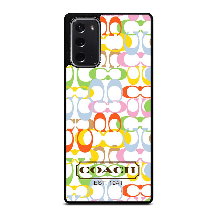 COACH NEW YORK COLORFUL Samsung Galaxy Note 20 Case Cover COACH NEW YORK COLORFUL Samsung Galaxy Note 20 Case Cover