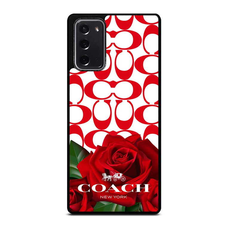 COACH NEW YORK FLOWER 4 Samsung Galaxy Note 20 Case Cover COACH NEW YORK FLOWER 4 Samsung Galaxy Note 20 Case Cover