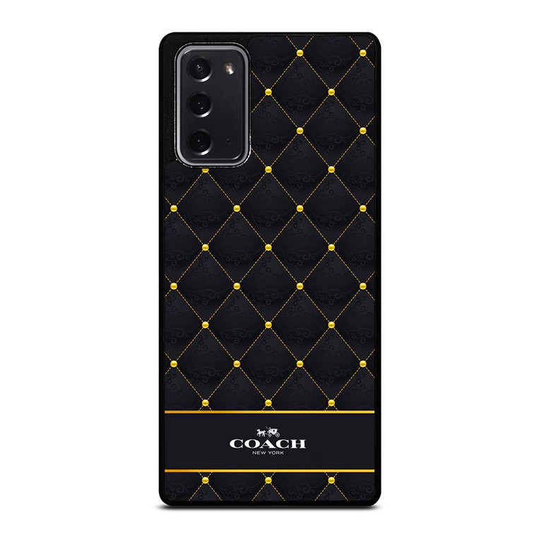 COACH NEW YORK GOLD PATTERN Samsung Galaxy Note 20 Case Cover COACH NEW YORK GOLD PATTERN Samsung Galaxy Note 20 Case Cover
