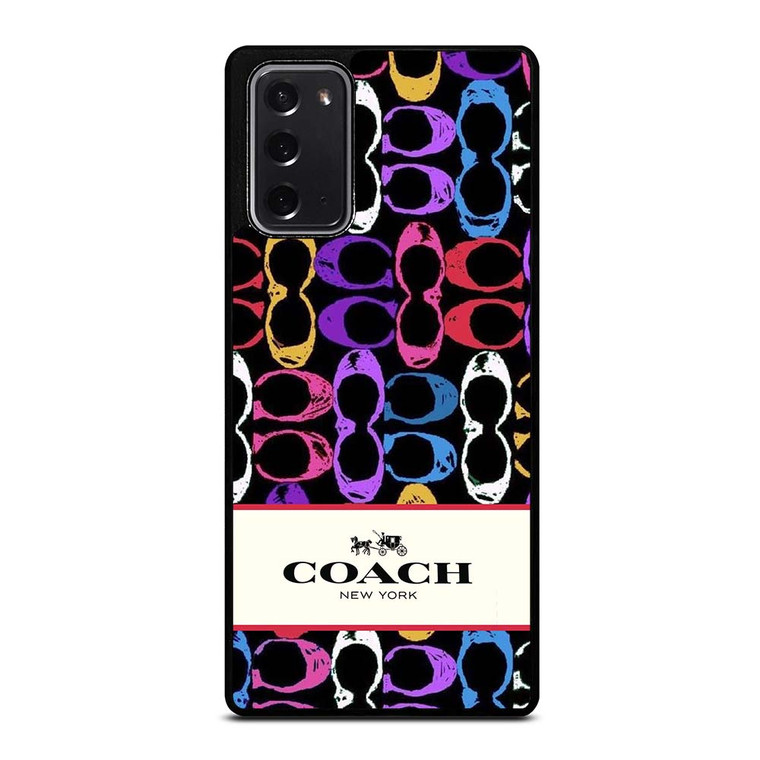 COACH NEW YORK PATTERN COLOR Samsung Galaxy Note 20 Case Cover