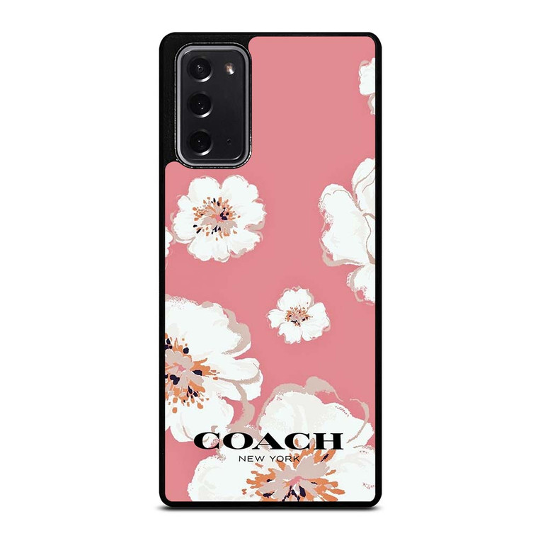 COACH NEW YORK PINK FLOWER Samsung Galaxy Note 20 Case Cover COACH NEW YORK PINK FLOWER Samsung Galaxy Note 20 Case Cover