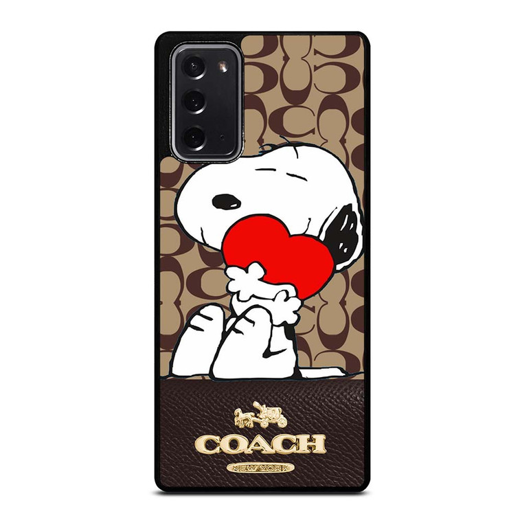 COACH NEW YORK SNOOPY Samsung Galaxy Note 20 Case Cover COACH NEW YORK SNOOPY Samsung Galaxy Note 20 Case Cover