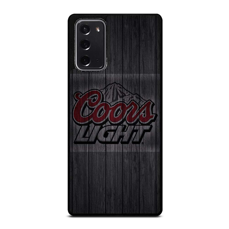 COORS LIGHT WOODEN LOGO Samsung Galaxy Note 20 Case Cover COORS LIGHT WOODEN LOGO Samsung Galaxy Note 20 Case Cover