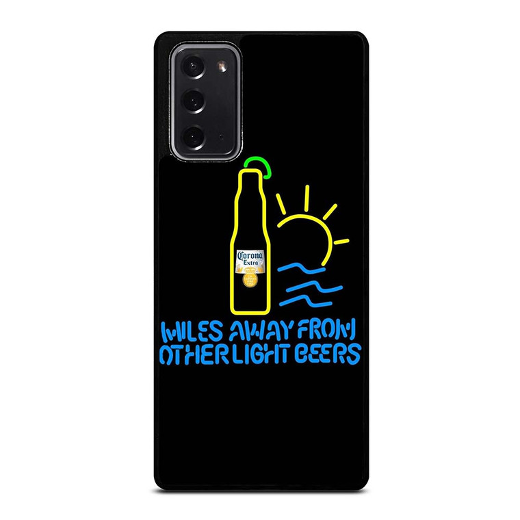 CORONA LIGHT BEER MILES AWAY Samsung Galaxy Note 20 Case Cover CORONA LIGHT BEER MILES AWAY Samsung Galaxy Note 20 Case Cover