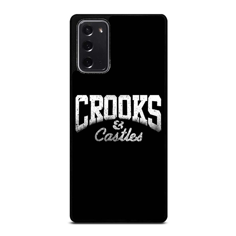 CROOKS AND CASTLES LOGO BLACK Samsung Galaxy Note 20 Case Cover