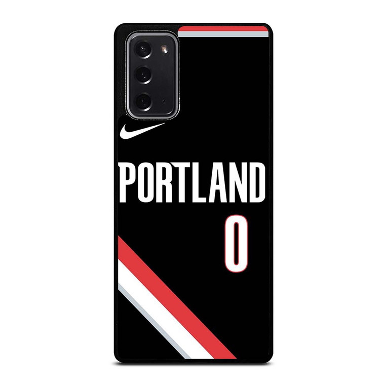 DAMIAN LILLARD PORTLAND TRAIL BLAZERS BLACK Samsung Galaxy Note 20 Case Cover