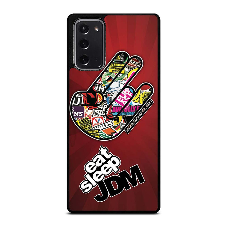 EAT SLEEP JDM LOGO Samsung Galaxy Note 20 Case Cover