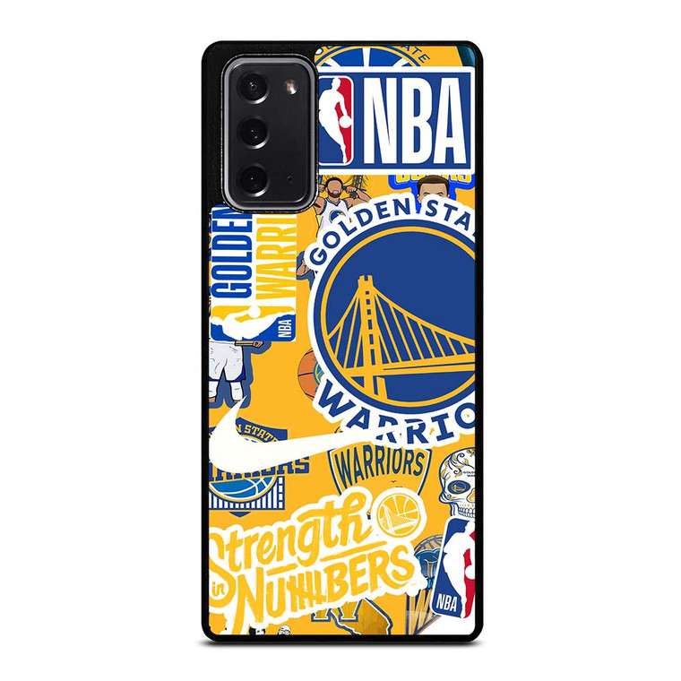 GOLDEN STATE WARRIORS NBA STICKER BOMB Samsung Galaxy Note 20 Case Cover