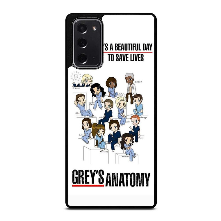 GREY'S ANATOMY ALL CARTOON Samsung Galaxy Note 20 Case Cover