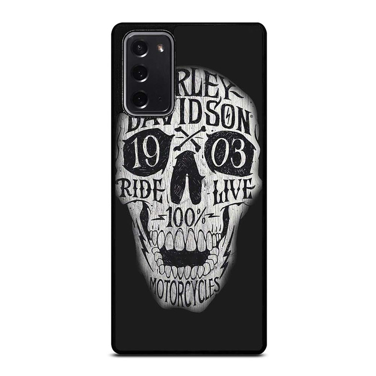 HARLEY DAVIDSON 1903 SKULL Samsung Galaxy Note 20 Case Cover