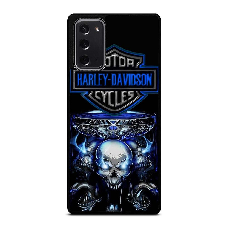 HARLEY DAVIDSON SKULL BLUE Samsung Galaxy Note 20 Case Cover