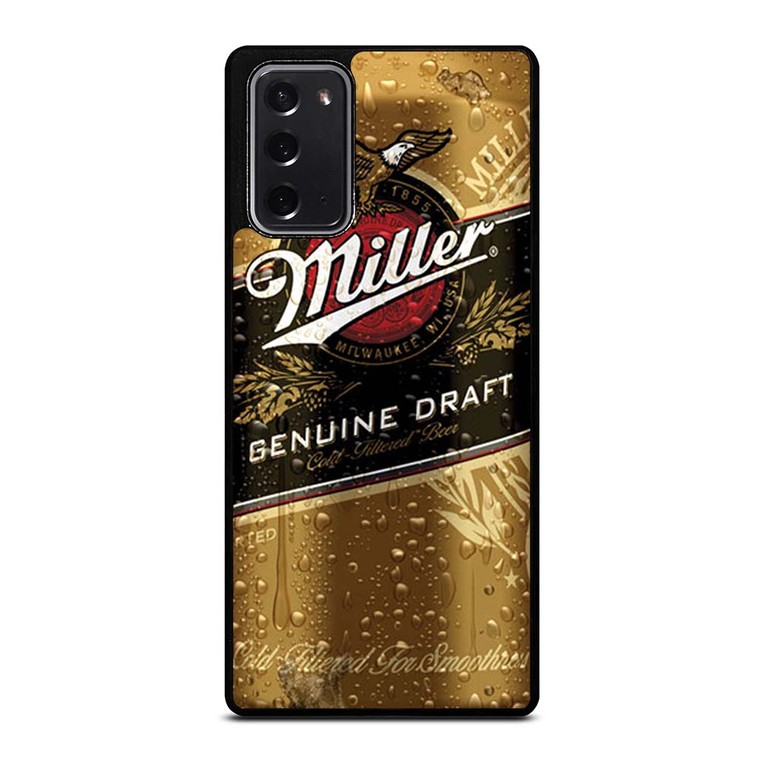 ICED MILLER GENUINE DRAFT BEER CAN Samsung Galaxy Note 20 Case Cover