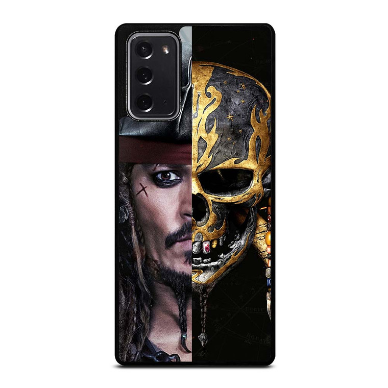 JACK SPARROW PIRATES OF THE CARIBBEAN SKULL Samsung Galaxy Note 20 Case Cover