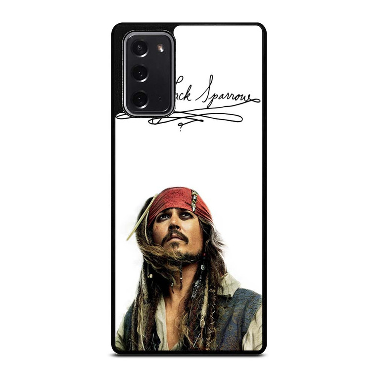 JACK SPARROW SIGNATURE PIRATES OF THE CARIBBEAN  Samsung Galaxy Note 20 Case Cover