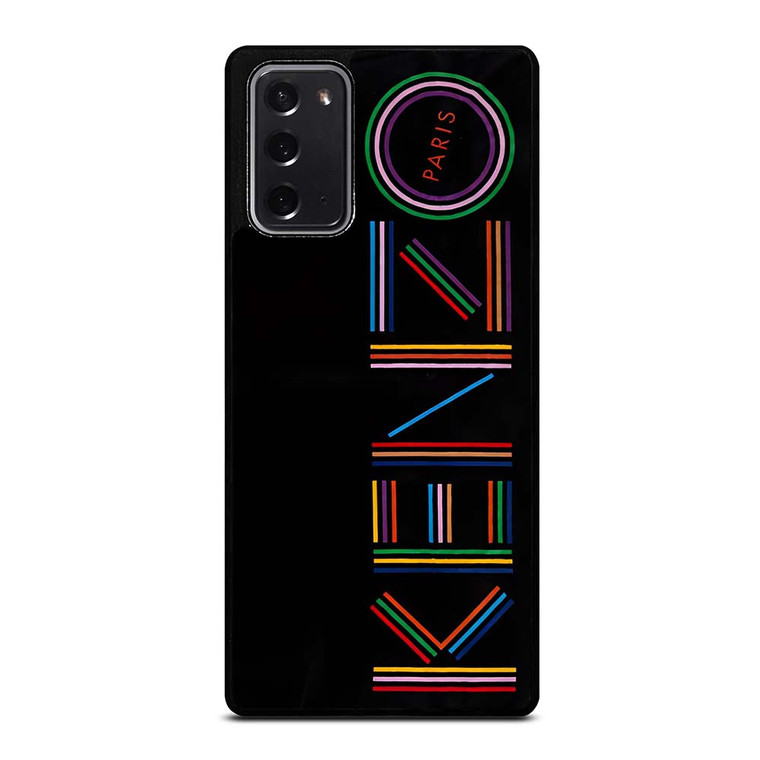 KENZO PARIS COLORFUL LOGO Samsung Galaxy Note 20 Case Cover