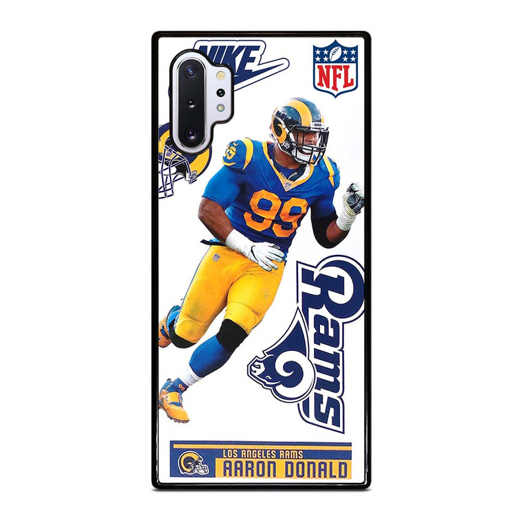 AARON DONALD LOS ANGELES RAMS NFL Samsung Galaxy Note 10 Plus Case Cover