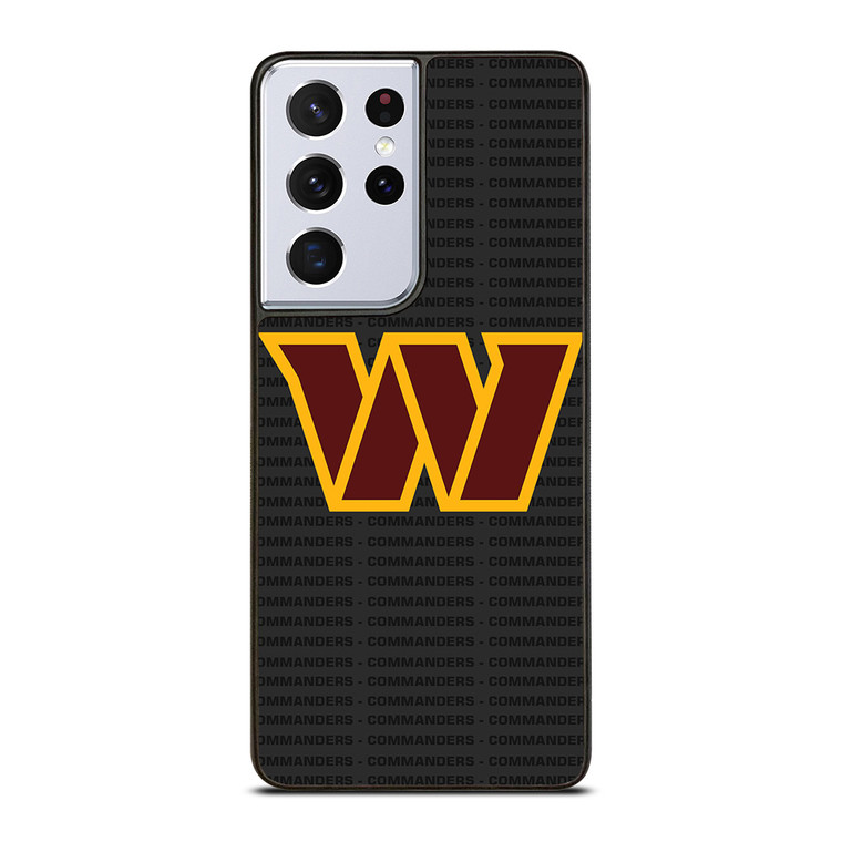 WASHINGTON COMMANDERS FOOTBALL TEXT Samsung Galaxy S21 Ultra Case Cover