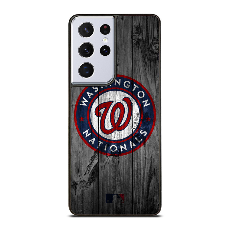 WASHINGTON NATIONALS BASEBALL MLB WOOD LOGO Samsung Galaxy S21 Ultra Case Cover