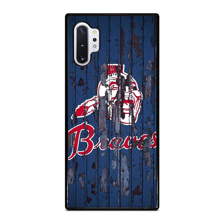 ATLANTA BRAVES RUSTY WOOD Samsung Galaxy Note 10 Plus Case Cover