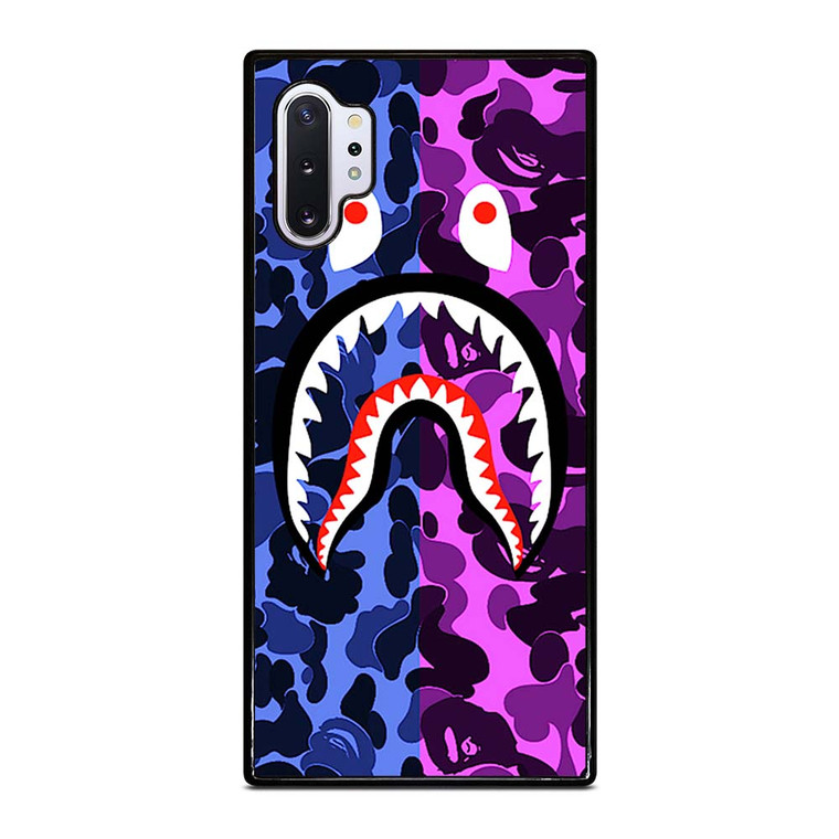 BAPE CAMO LOGO BLUE PURPLE Samsung Galaxy Note 10 Plus Case Cover