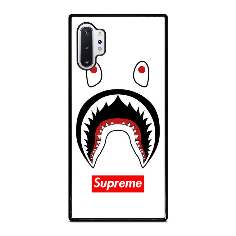 BAPE CAMO SHARK SUPREME WHITE Samsung Galaxy Note 10 Plus Case Cover BAPE CAMO SHARK SUPREME WHITE Samsung Galaxy Note 10 Plus Case Cover