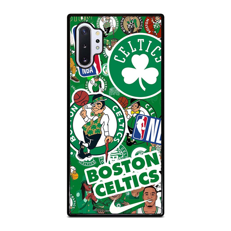 BOSTON CELTICS NBA STICKER BOMB Samsung Galaxy Note 10 Plus Case Cover BOSTON CELTICS NBA STICKER BOMB Samsung Galaxy Note 10 Plus Case Cover