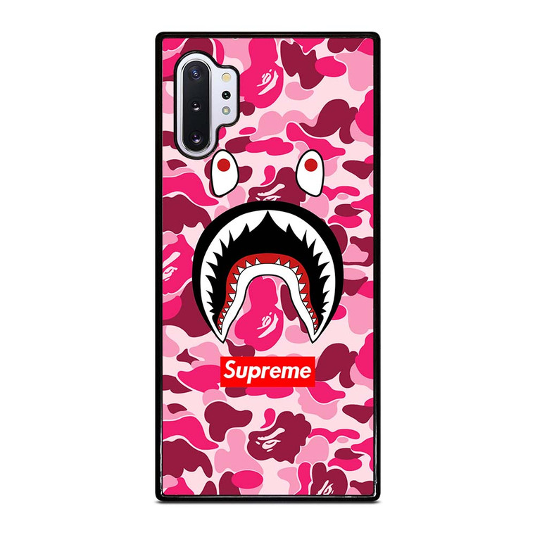 CAMO BATHING APE SUPREME PINK Samsung Galaxy Note 10 Plus Case Cover