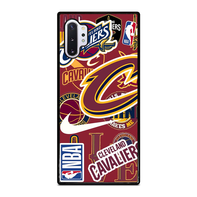 CLEVELAND CAVALIERS NBA STICKER BOMB Samsung Galaxy Note 10 Plus Case Cover