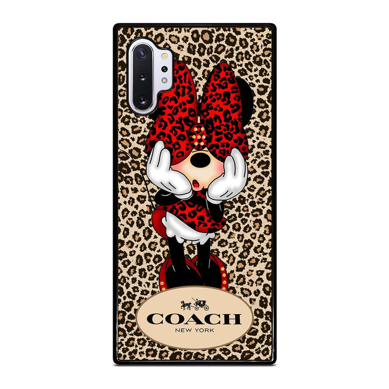 COACH MINNIE MOUSE LEOPARD Samsung Galaxy Note 10 Plus Case Cover