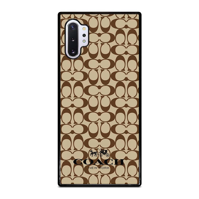 COACH NEW YORK BROWN Samsung Galaxy Note 10 Plus Case Cover