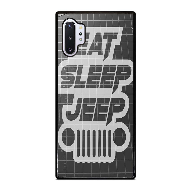 EAT SLEEP JEEP LOGO Samsung Galaxy Note 10 Plus Case Cover