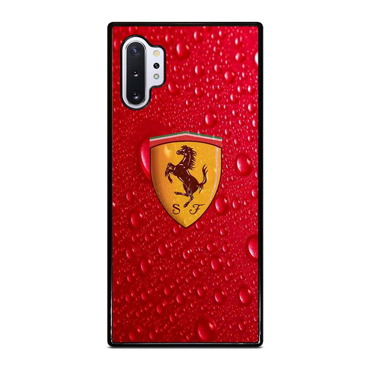FERRARI DROP WATER RED Samsung Galaxy Note 10 Plus Case Cover